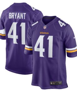 Men's Minnesota Vikings Austin Bryant Purple Game Jersey JS9987 nicesnker