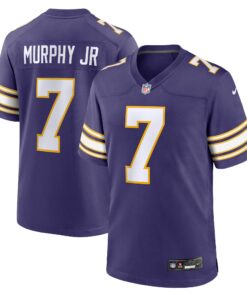 Men's Minnesota Vikings Byron Murphy Jr. Purple Classic Player Game Jersey JS8946 nicesnker