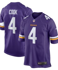 Men's Minnesota Vikings Dalvin Cook Purple Game Jersey JS7490 nicesnker