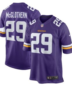 Men's Minnesota Vikings Dwight McGlothern Purple Game Jersey JS7490 nicesnker