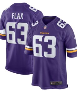 Men's Minnesota Vikings Jeremy Flax Purple Game Jersey JS4730 nicesnker