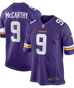 Men's Minnesota Vikings J.J. McCarthy Purple Player Game Jersey JS6392 nicesnker