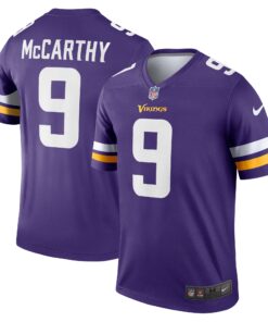 Men's Minnesota Vikings J.J. McCarthy Purple Team Legend Player Performance Jersey JS5600 nicesnker