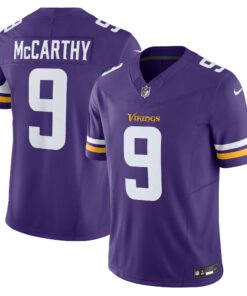 Men's Minnesota Vikings J.J. McCarthy Purple Vapor F.U.S.E. Limited Jersey JS1557 nicesnker
