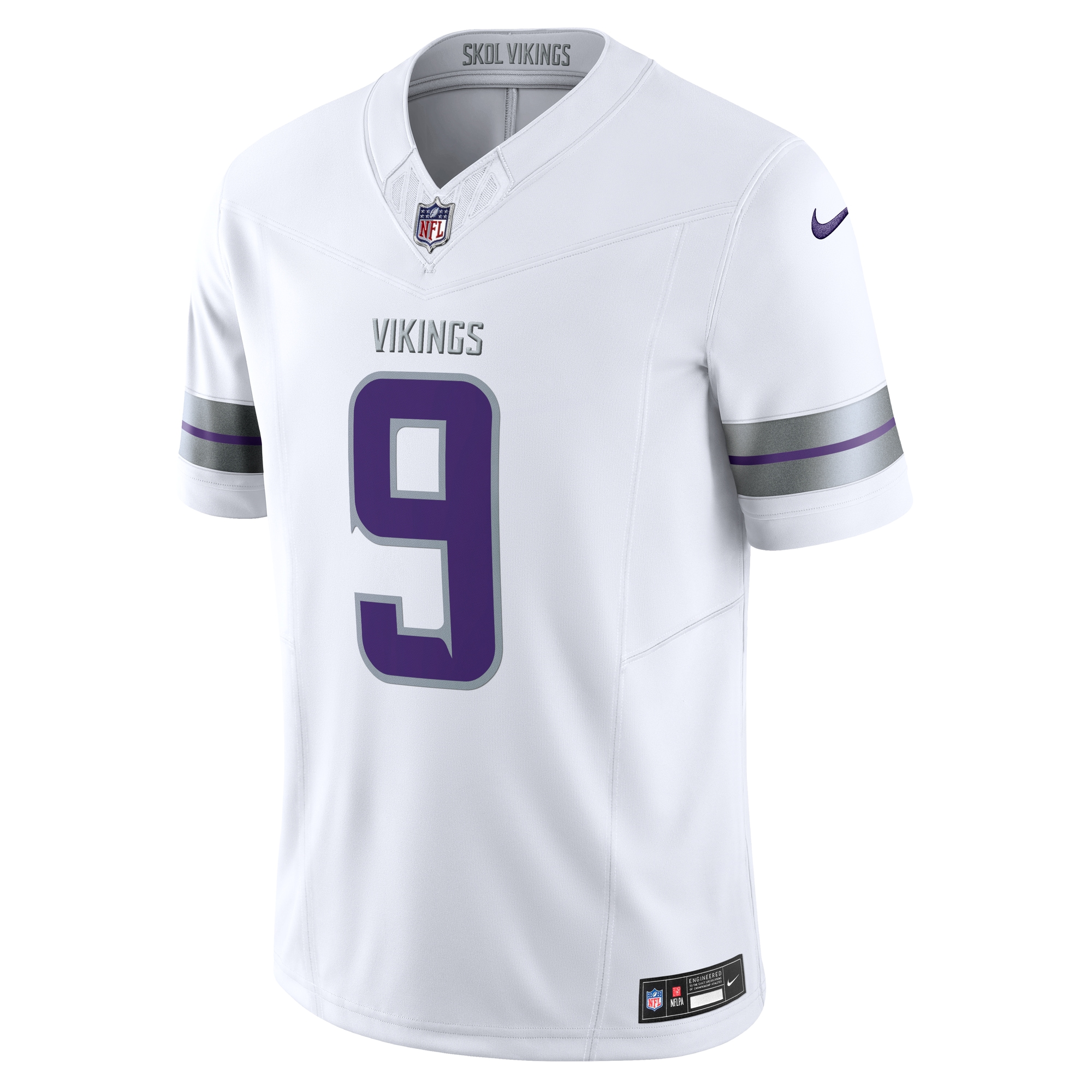 Men's Minnesota Vikings J.J. McCarthy White Vapor F.U.S.E. Limited Jersey JS6851 nicesnker - Image 2