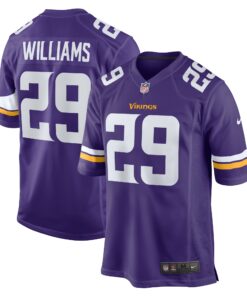 Men's Minnesota Vikings Joejuan Williams Purple Game Jersey JS7442 nicesnker