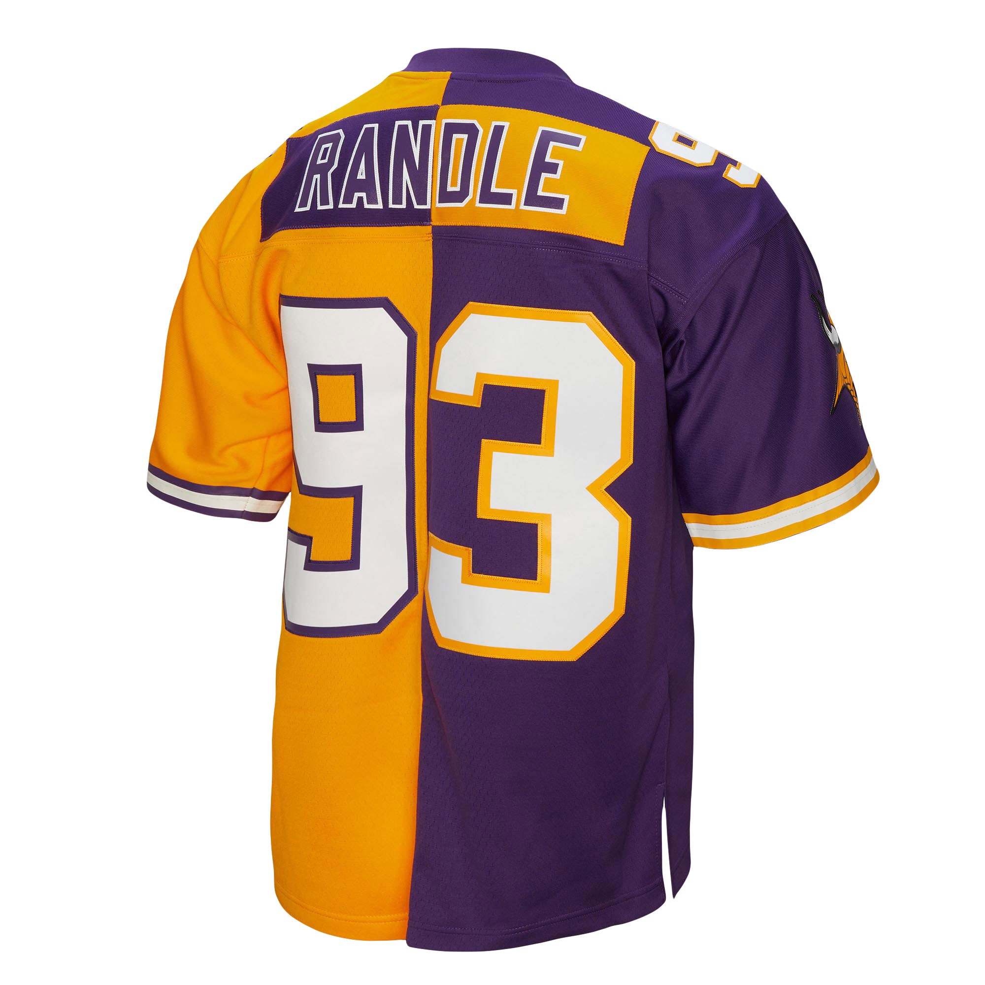 Men's Minnesota Vikings John Randle Mitchell & Ness Purple/Gold 1998 Split Legacy Jersey JS6068 nicesnker - Image 3