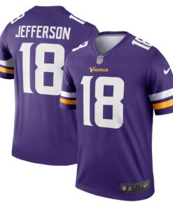 Men's Minnesota Vikings Justin Jefferson Purple Alternate Legend Player Performance Top JS4896 nicesnker