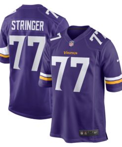 Men's Minnesota Vikings Korey Stringer Purple Retired Player Jersey JS5615 nicesnker
