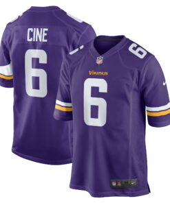 Men's Minnesota Vikings Lewis Cine Purple Game Player Jersey JS6390 nicesnker