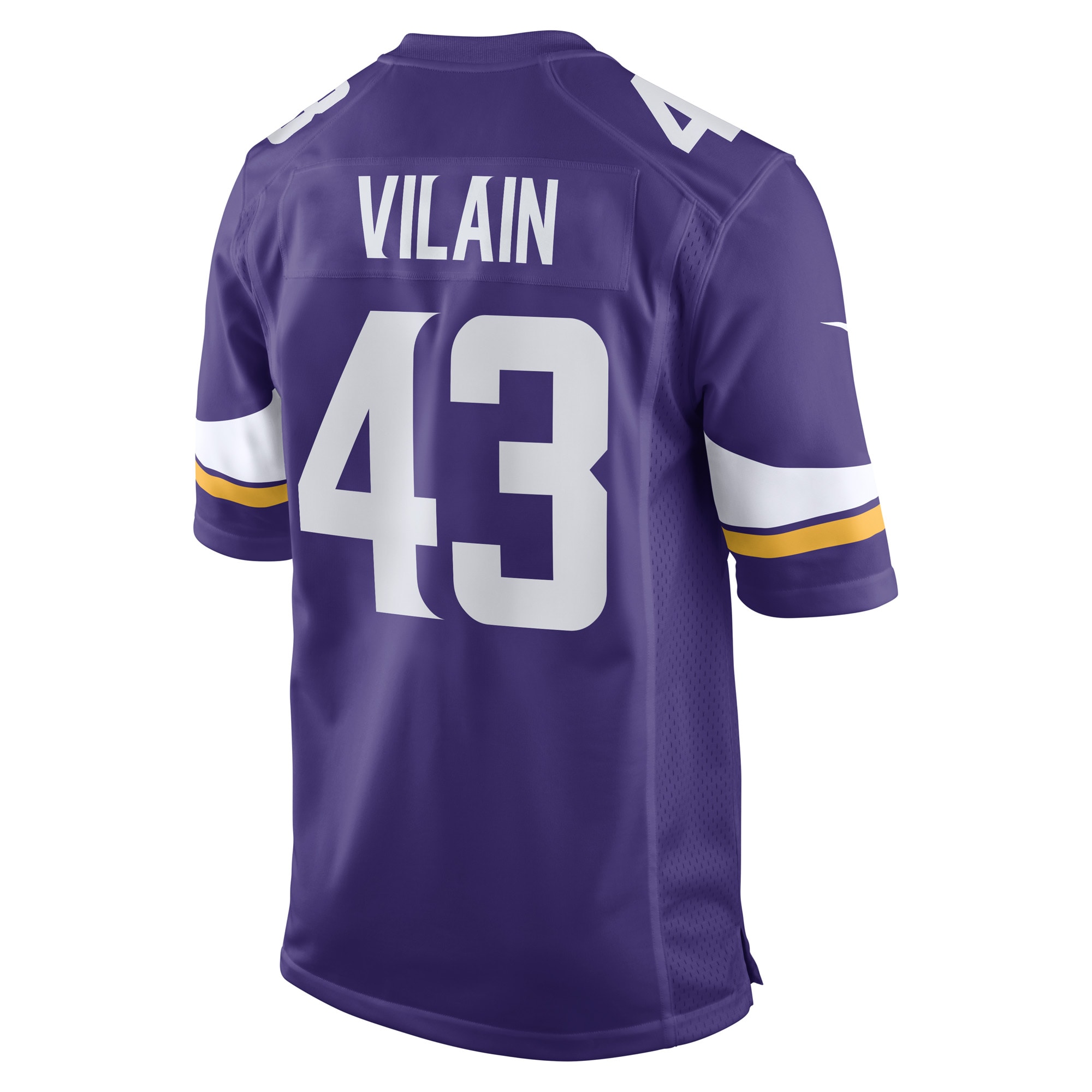Men's Minnesota Vikings Luiji Vilain Purple Game Player Jersey JS1154 nicesnker - Image 3