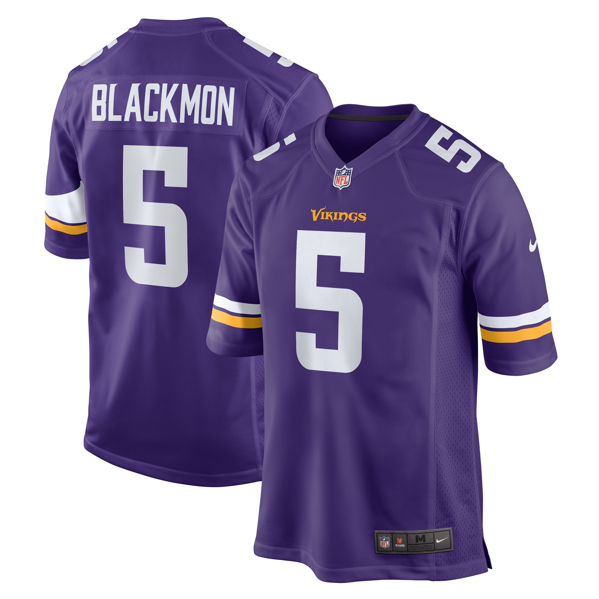 Men's Minnesota Vikings Mekhi Blackmon Purple Game Jersey JS2263 nicesnker