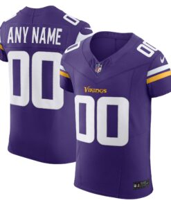 Men's Minnesota Vikings Purple Vapor F.U.S.E. Elite Custom Jersey JS8046 nicesnker
