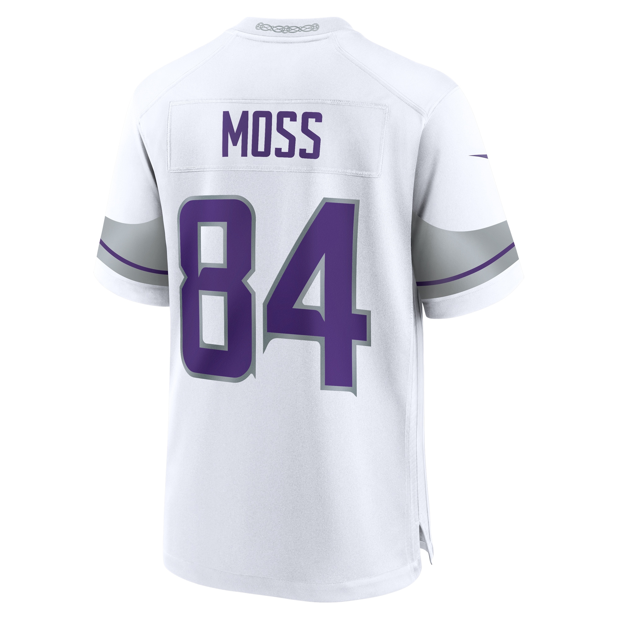 Men's Minnesota Vikings Randy Moss White Alternate Retired Player Game Jersey JS7218 nicesnker - Image 3
