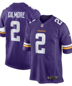 Men's Minnesota Vikings Stephon Gilmore Purple Game Jersey JS7410 nicesnker