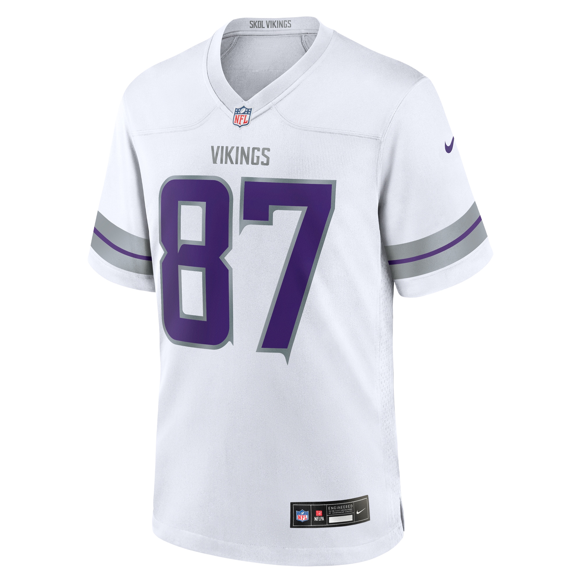 Men's Minnesota Vikings T.J. Hockenson White Alternate Game Player Jersey JS7070 nicesnker - Image 2