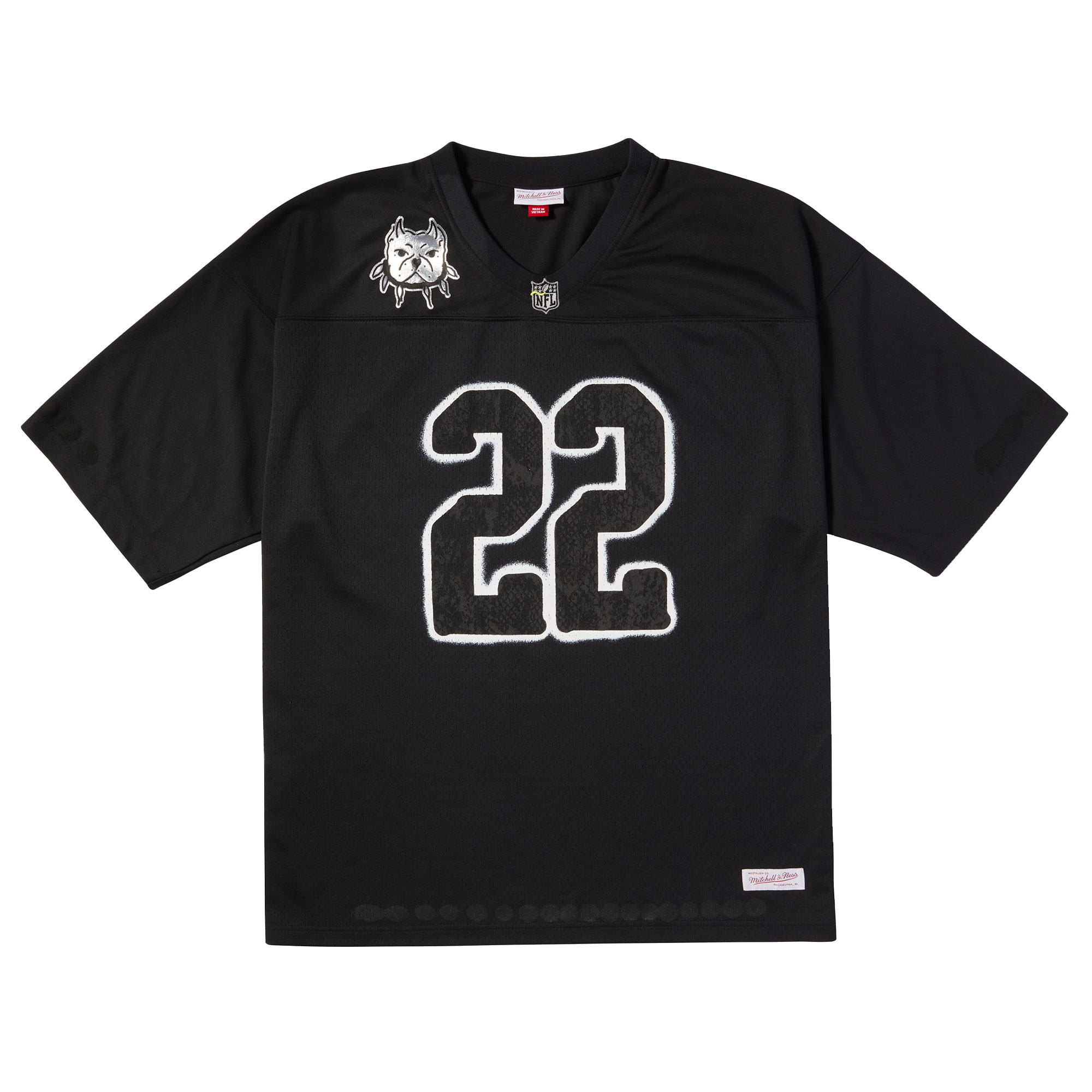 Men's Mitchell & Ness Black ?FL Por La Cultura x CHITO Limited Edition Jersey JS5563 nicesnker - Image 2