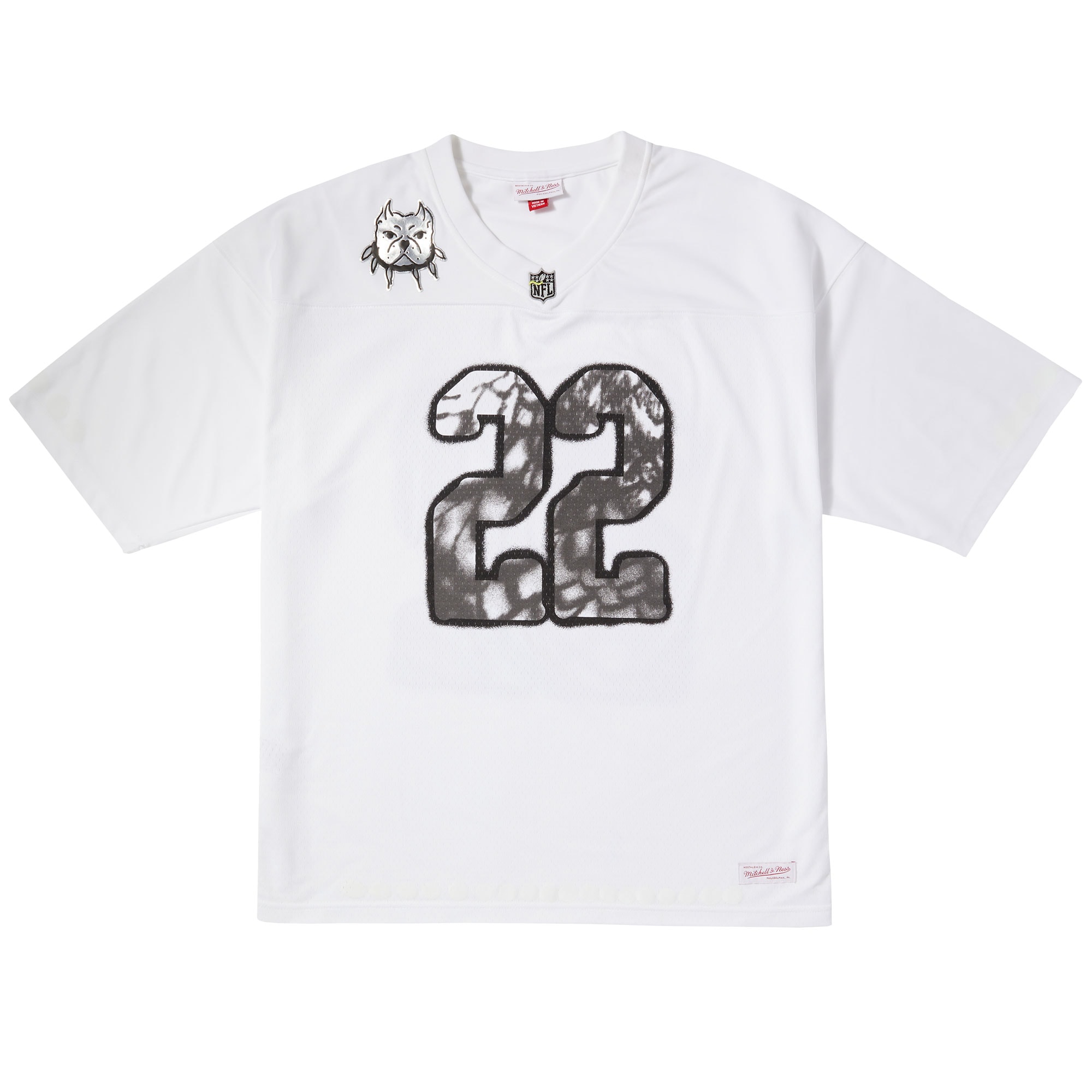 Men's Mitchell & Ness White ?FL Por La Cultura x CHITO Limited Edition Jersey JS9565 nicesnker - Image 2