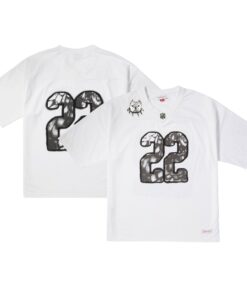 Men's Mitchell & Ness White ?FL Por La Cultura x CHITO Limited Edition Jersey JS9565 nicesnker