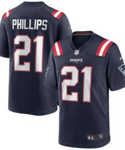 Men's New England Patriots Adrian Phillips Navy Game Jersey JS6431 nicesnker