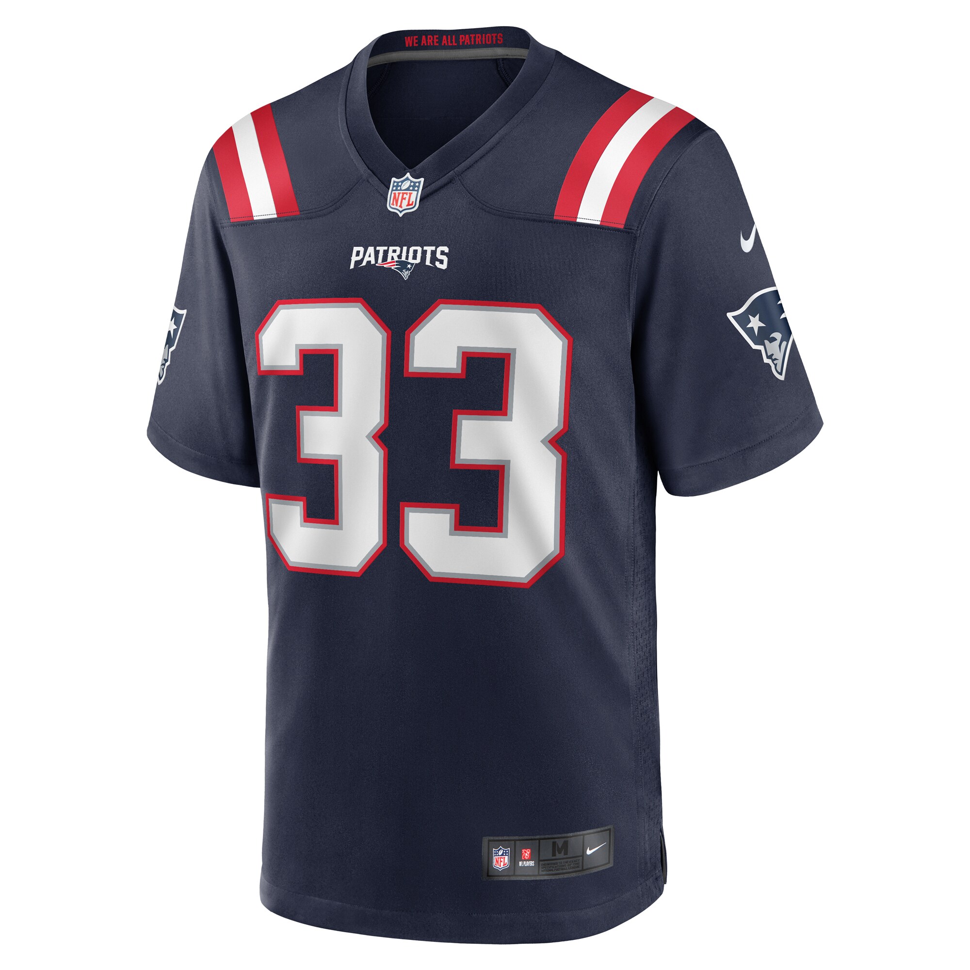 Men's New England Patriots Anfernee Jennings Navy Team Game Jersey JS9430 nicesnker - Image 2