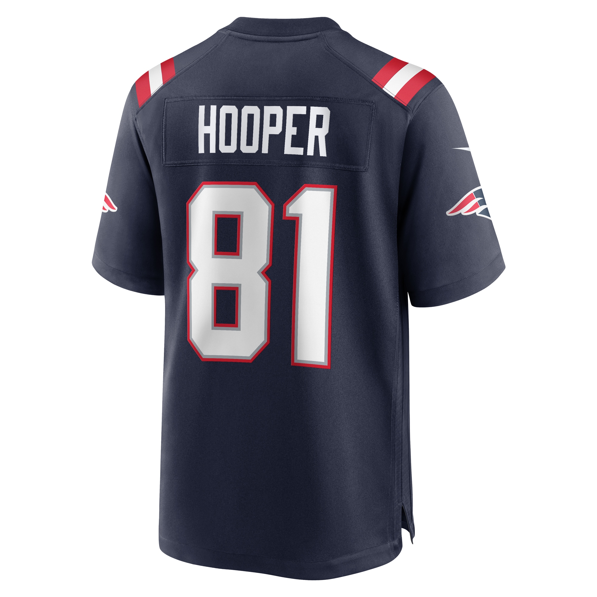 Men's New England Patriots Austin Hooper Navy Game Jersey JS5056 nicesnker - Image 3