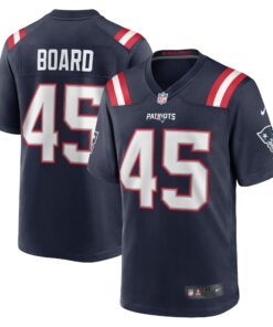 Men's New England Patriots Chris Board Navy Game Player Jersey JS9775 nicesnker