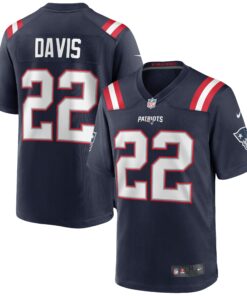 Men's New England Patriots Cody Davis Navy Game Jersey JS7048 nicesnker