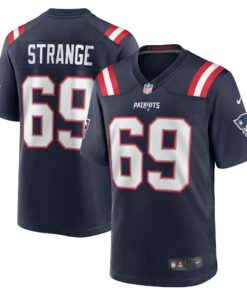 Men's New England Patriots Cole Strange Navy Player Game Jersey JS6577 nicesnker