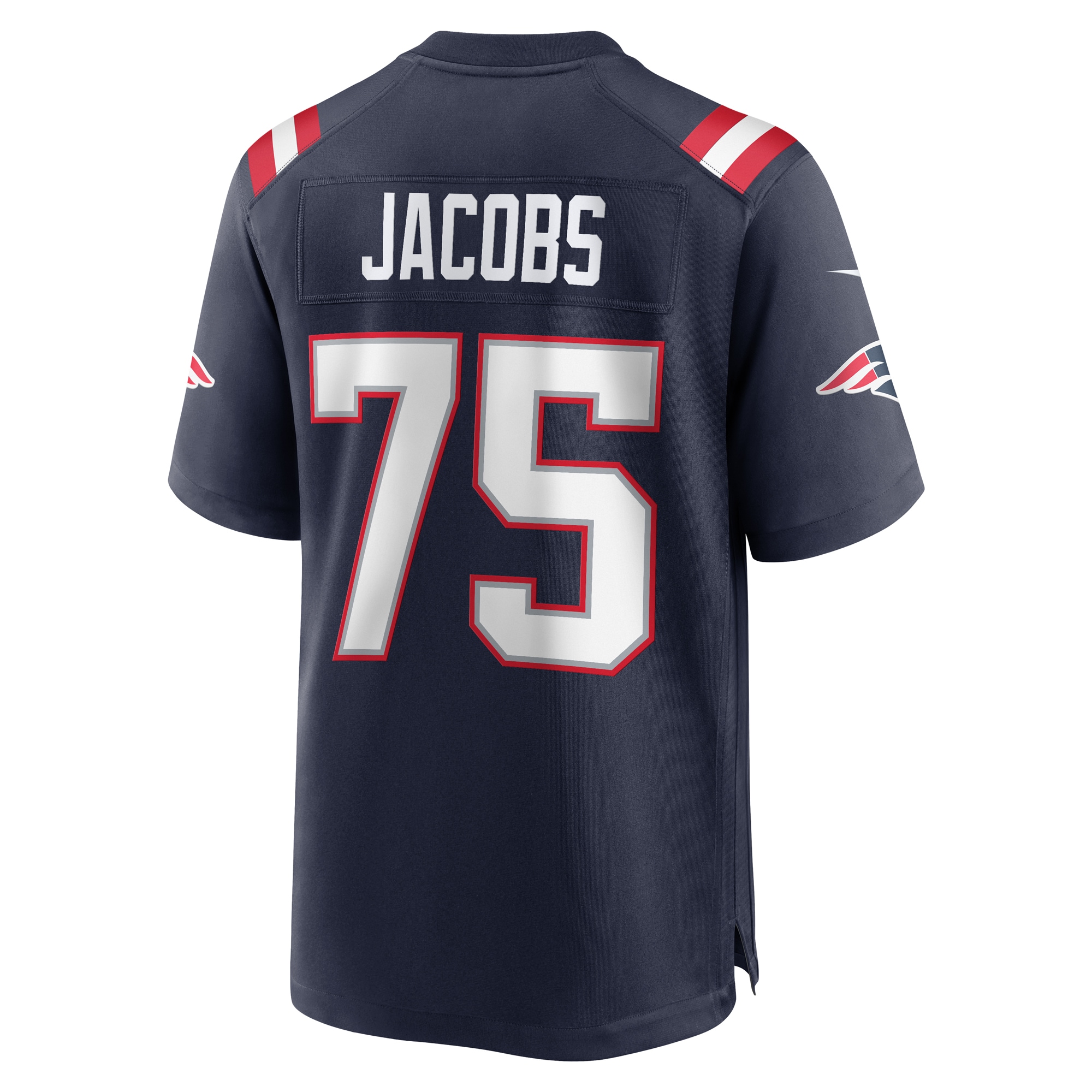 Men's New England Patriots Demontrey Jacobs Navy Game Jersey JS3170 nicesnker - Image 3