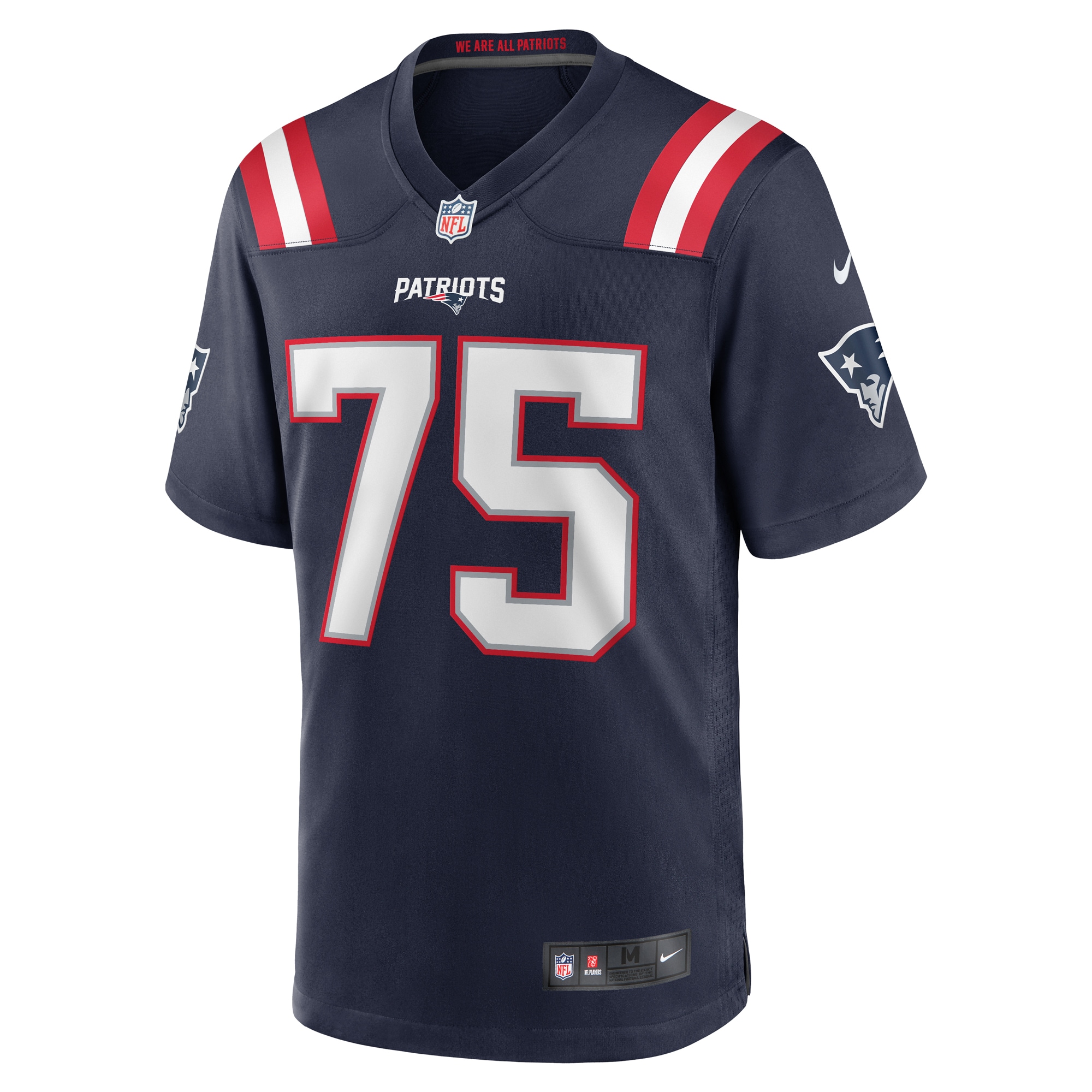 Men's New England Patriots Demontrey Jacobs Navy Game Jersey JS3170 nicesnker - Image 2