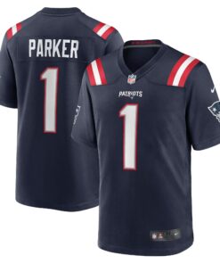 Men's New England Patriots DeVante Parker Navy Game Jersey JS4731 nicesnker