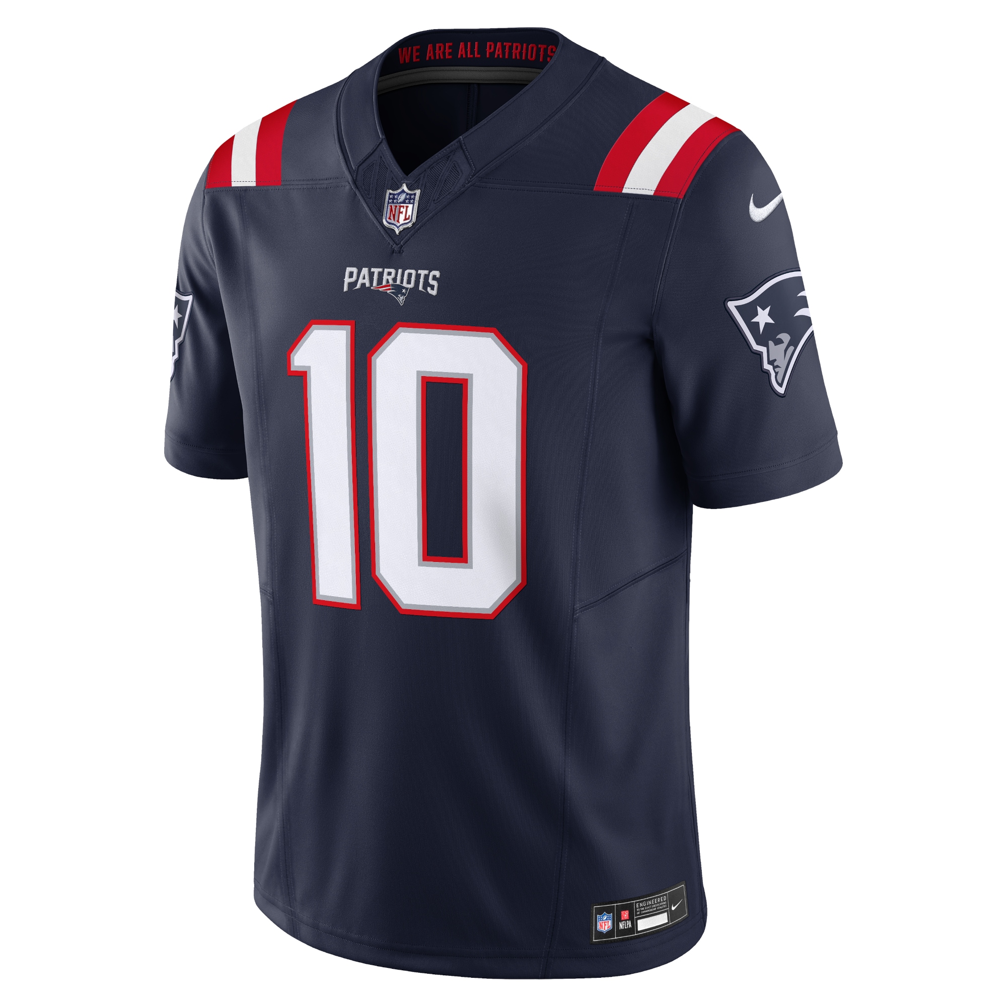 Men's New England Patriots Drake Maye Navy Vapor F.U.S.E. Limited Jersey JS7981 nicesnker - Image 2