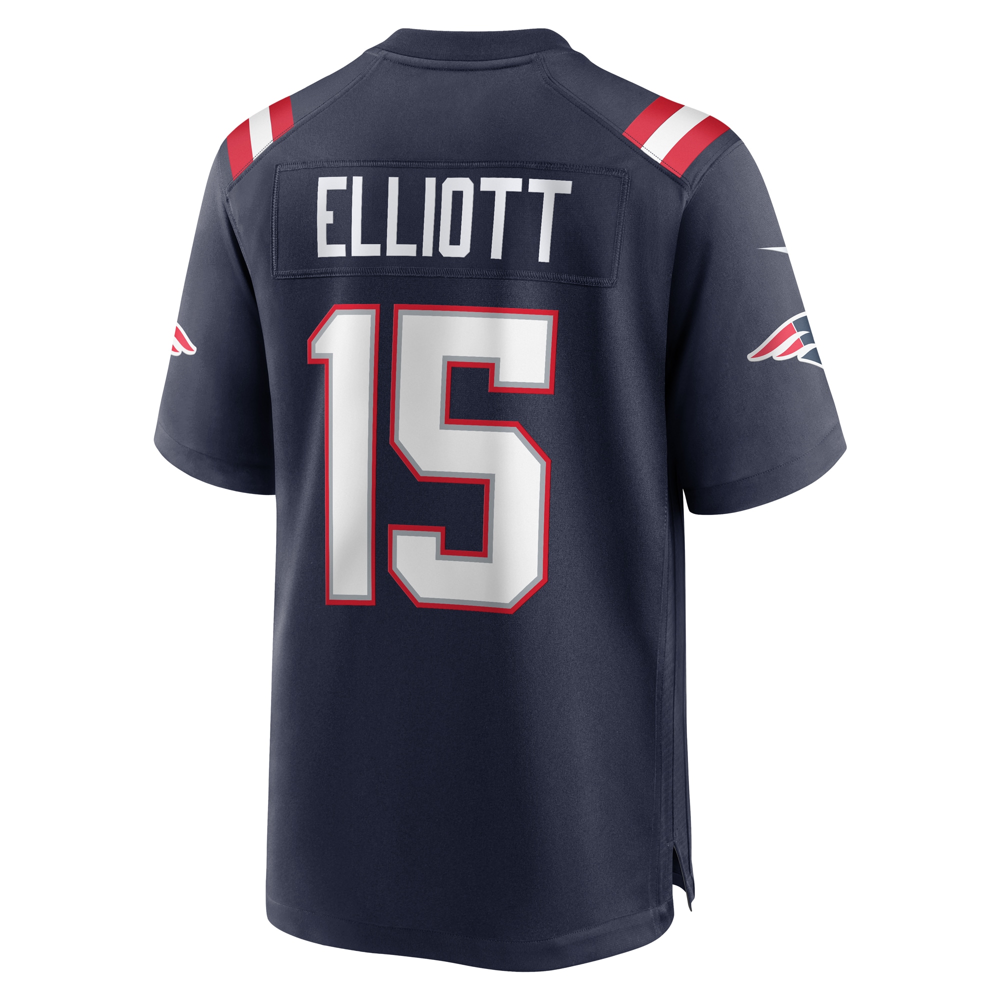 Men's New England Patriots Ezekiel Elliott Navy Game Player Jersey JS4226 nicesnker - Image 3