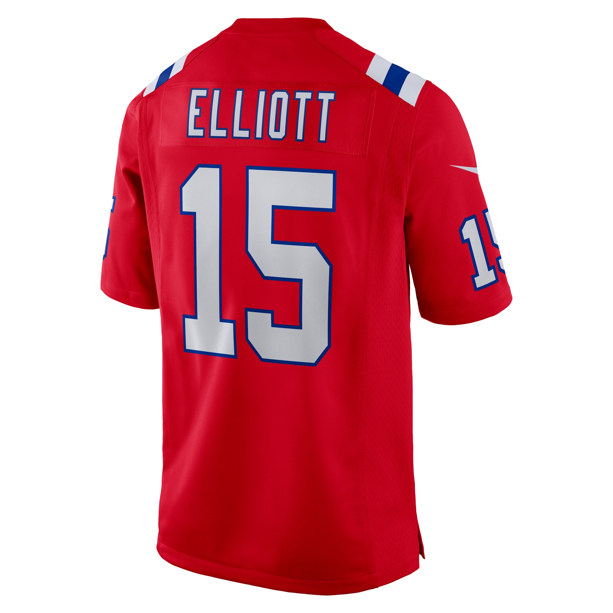 Men's New England Patriots Ezekiel Elliott Red Alternate Game Player Jersey JS6861 nicesnker - Image 3
