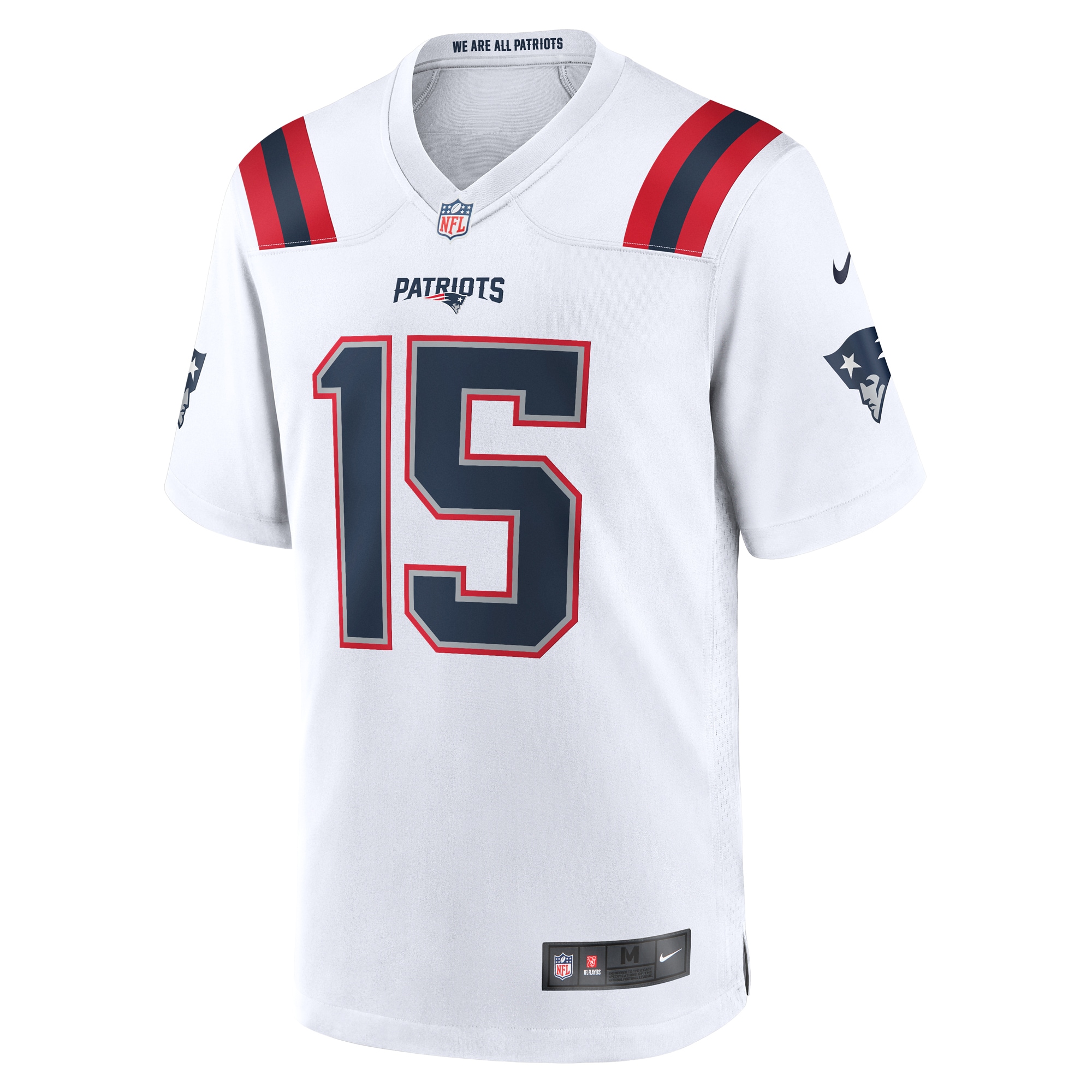 Men's New England Patriots Ezekiel Elliott White Game Player Jersey JS4478 nicesnker - Image 2