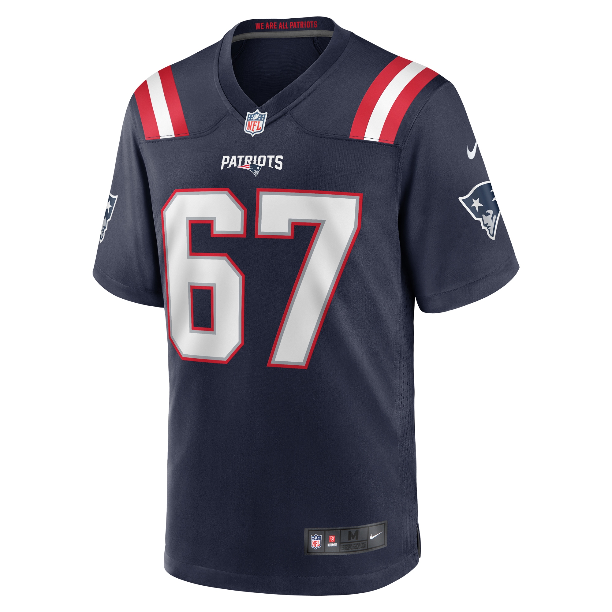 Men's New England Patriots Hayden Howerton Navy Home Game Player Jersey JS3212 nicesnker - Image 2