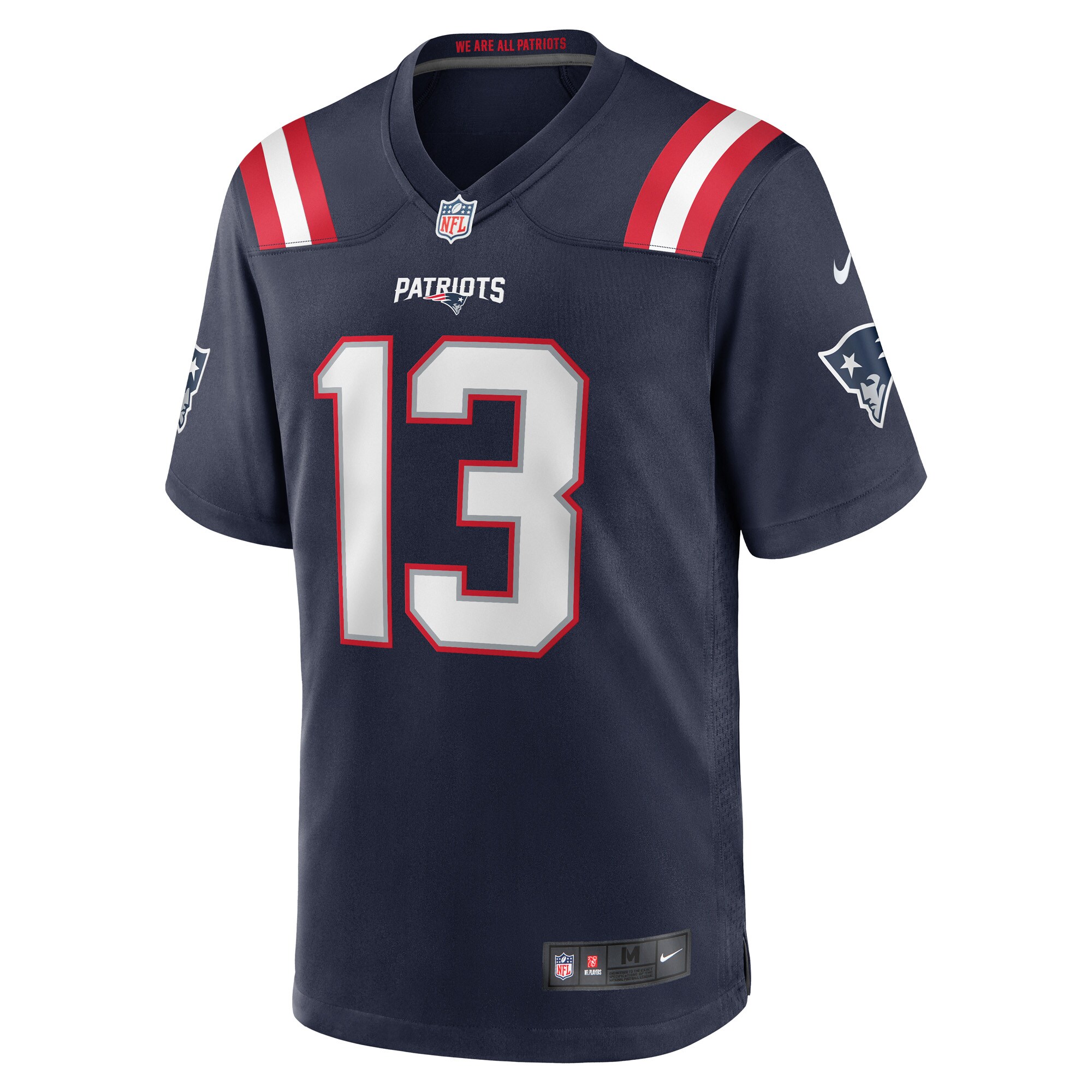 Men's New England Patriots Jack Jones Navy Game Player Jersey JS1820 nicesnker - Image 2