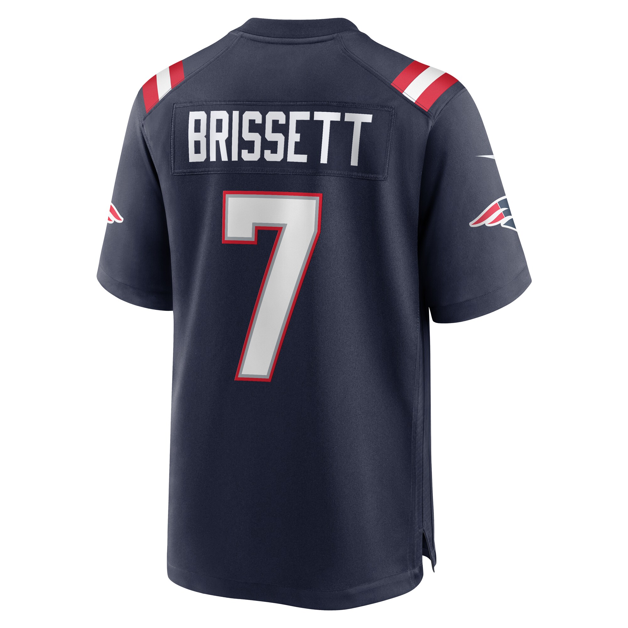 Men's New England Patriots Jacoby Brissett Navy Game Jersey JS9443 nicesnker - Image 3