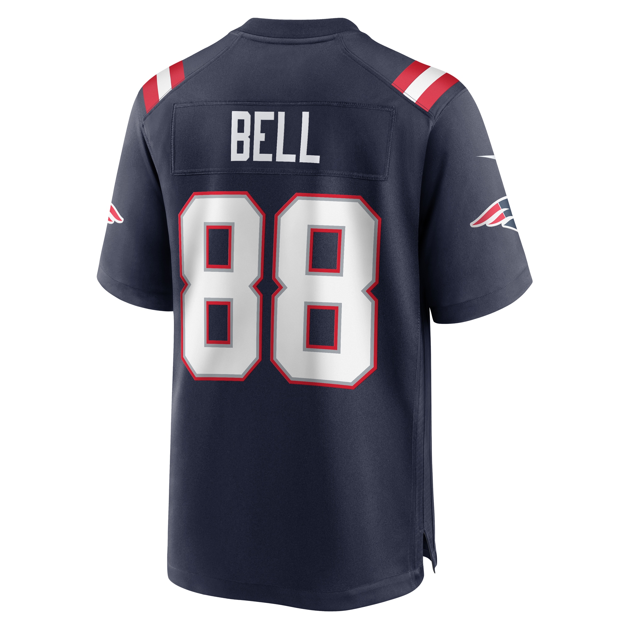 Men's New England Patriots Jaheim Bell Navy Game Jersey JS4945 nicesnker - Image 3