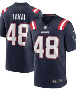 Men's New England Patriots Jahlani Tavai Navy Game Player Jersey JS2633 nicesnker