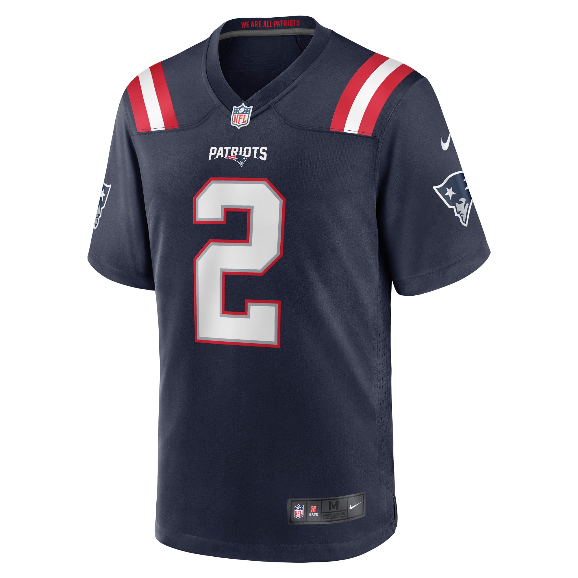 Men's New England Patriots Jalen Mills Navy Game Player Jersey JS9077 nicesnker - Image 2