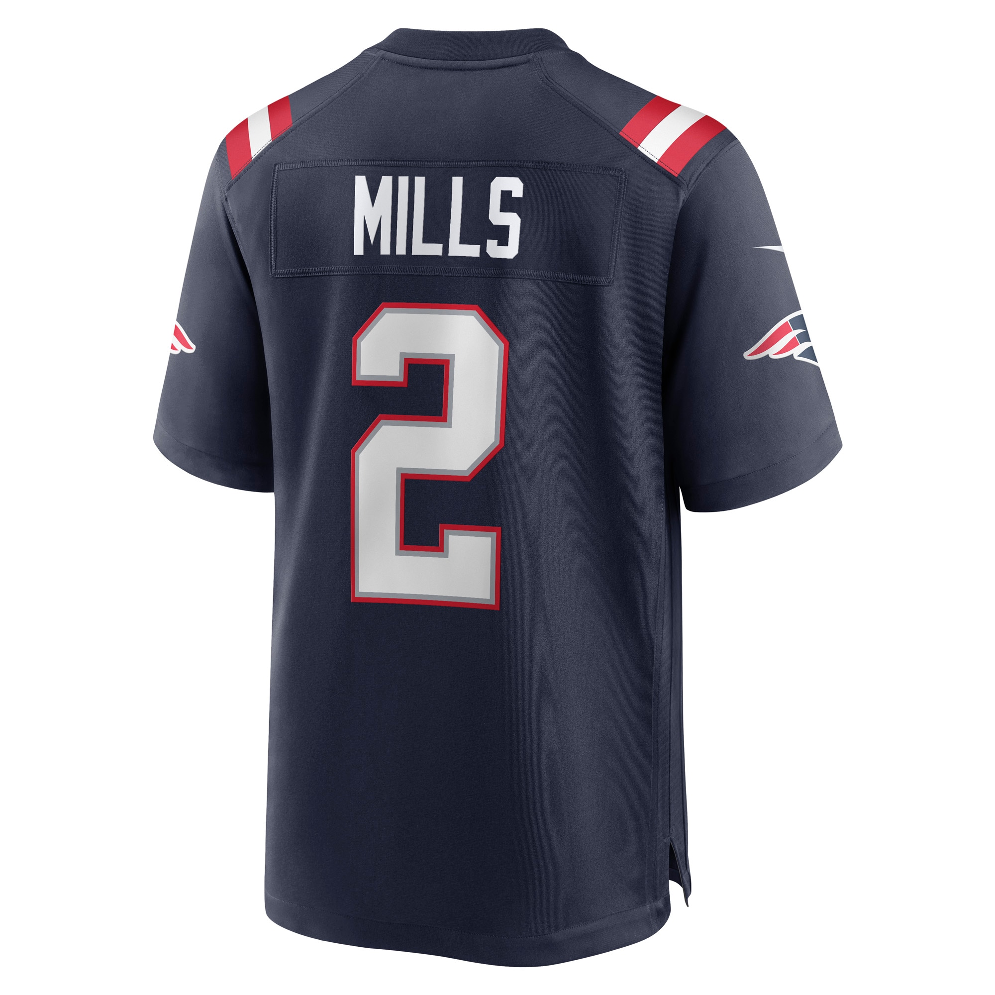 Men's New England Patriots Jalen Mills Navy Game Player Jersey JS9077 nicesnker - Image 3