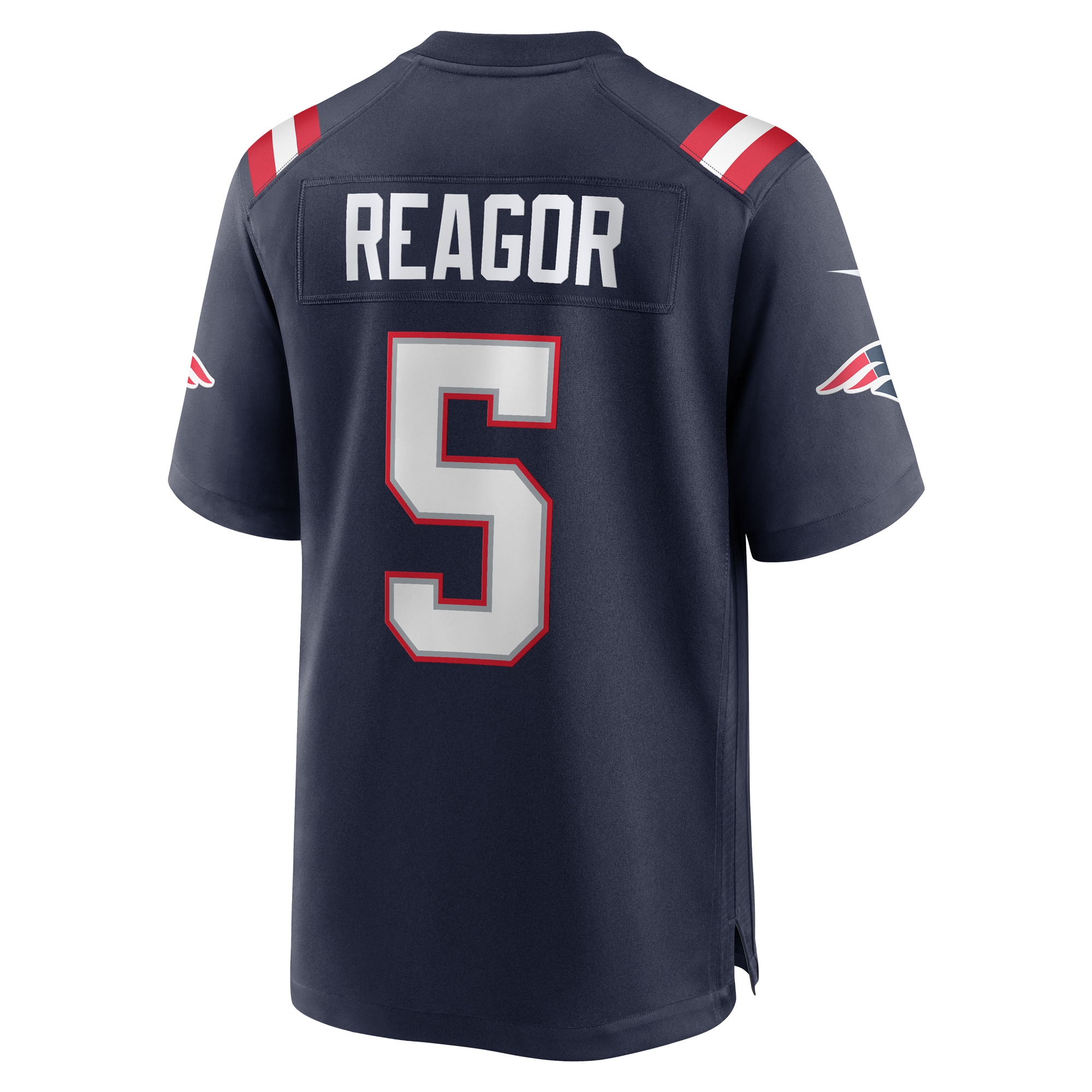 Men's New England Patriots Jalen Reagor Navy Team Game Jersey JS3519 nicesnker - Image 3