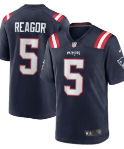 Men's New England Patriots Jalen Reagor Navy Team Game Jersey JS3519 nicesnker