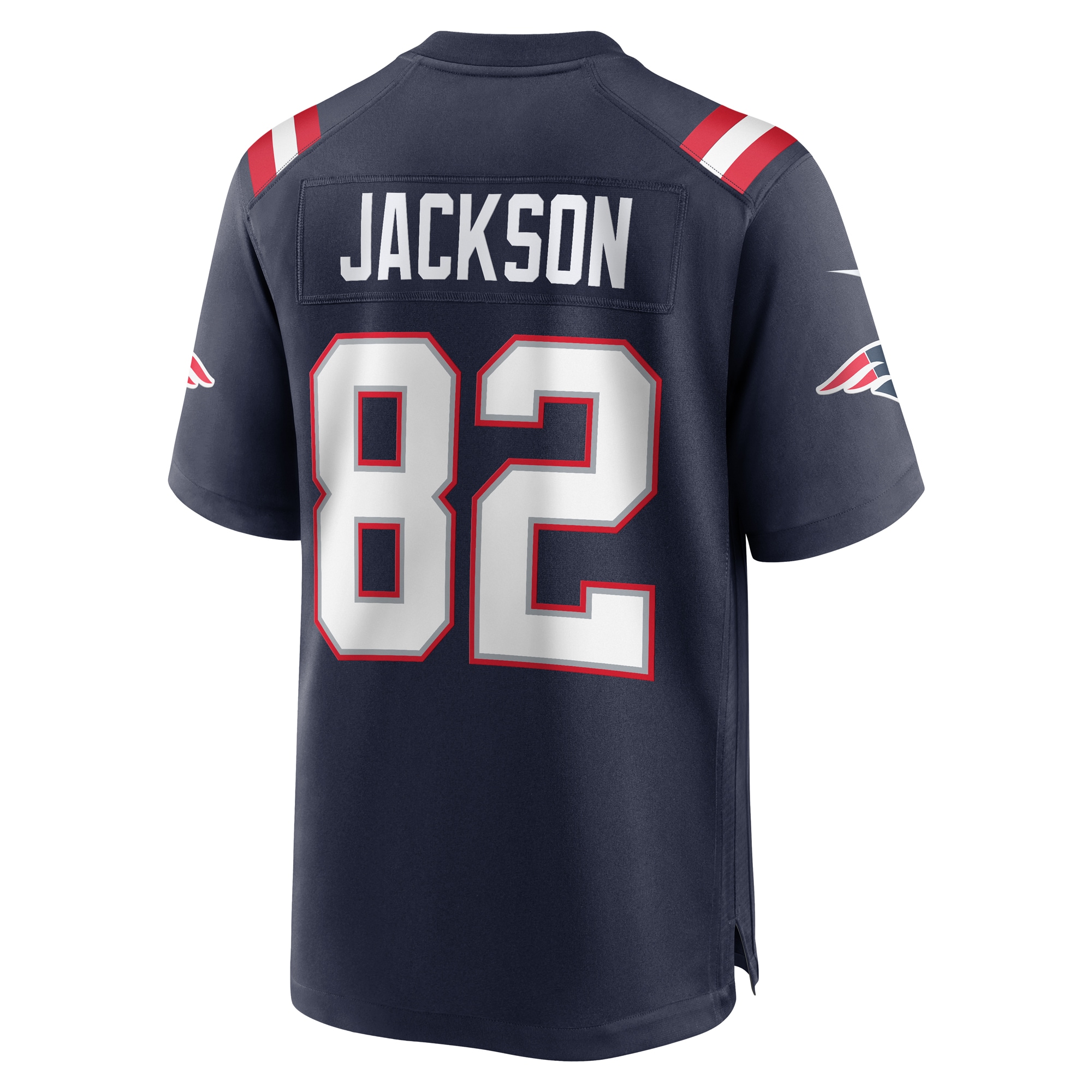 Men's New England Patriots JaQuae Jackson Navy Game Jersey JS9437 nicesnker - Image 3