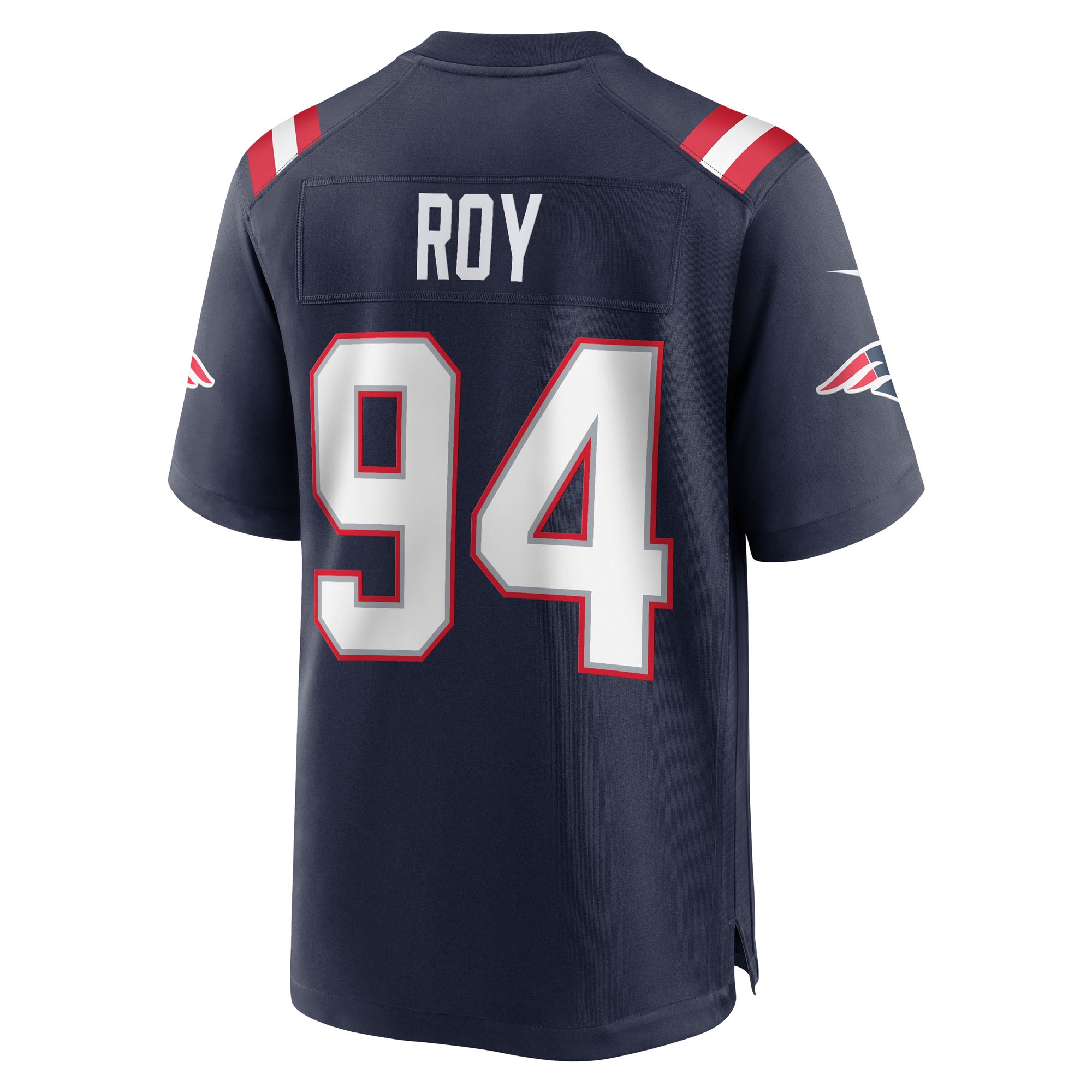 Men's New England Patriots Jaquelin Roy Navy Team Game Jersey JS8054 nicesnker - Image 3