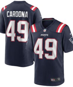 Men's New England Patriots Joe Cardona Navy Game Jersey JS6622 nicesnker