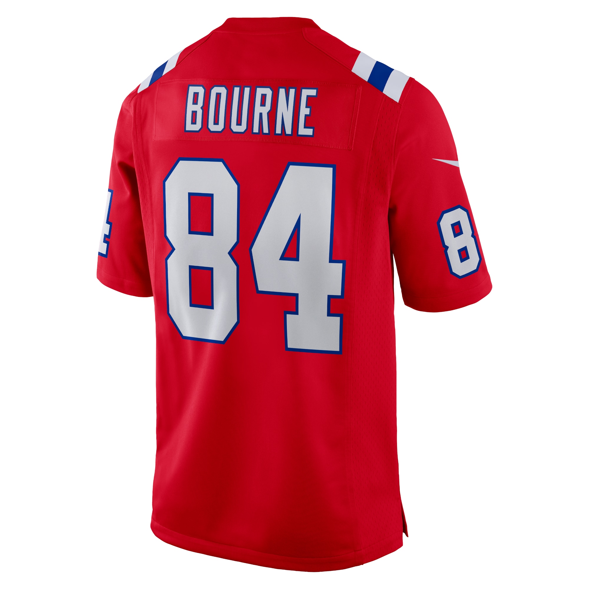 Men's New England Patriots Kendrick Bourne Red Game Jersey JS9674 nicesnker - Image 3