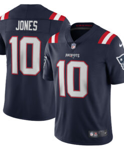 Men's New England Patriots Mac Jones Navy Vapor Limited Jersey JS4344 nicesnker